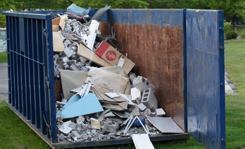 Customer raising a service complaint about rubbish removal