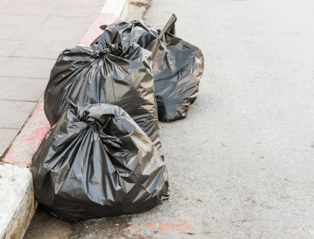 Sofa and mattress prepared for bulky waste collection in Roehampton
