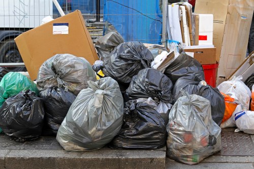 Organised property contents ready for probate house clearance in Roehampton