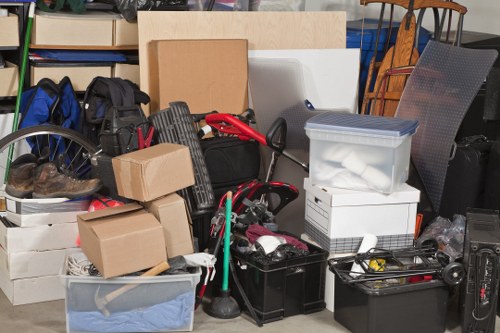 Responsible waste sorting during hoarder clearance in Roehampton